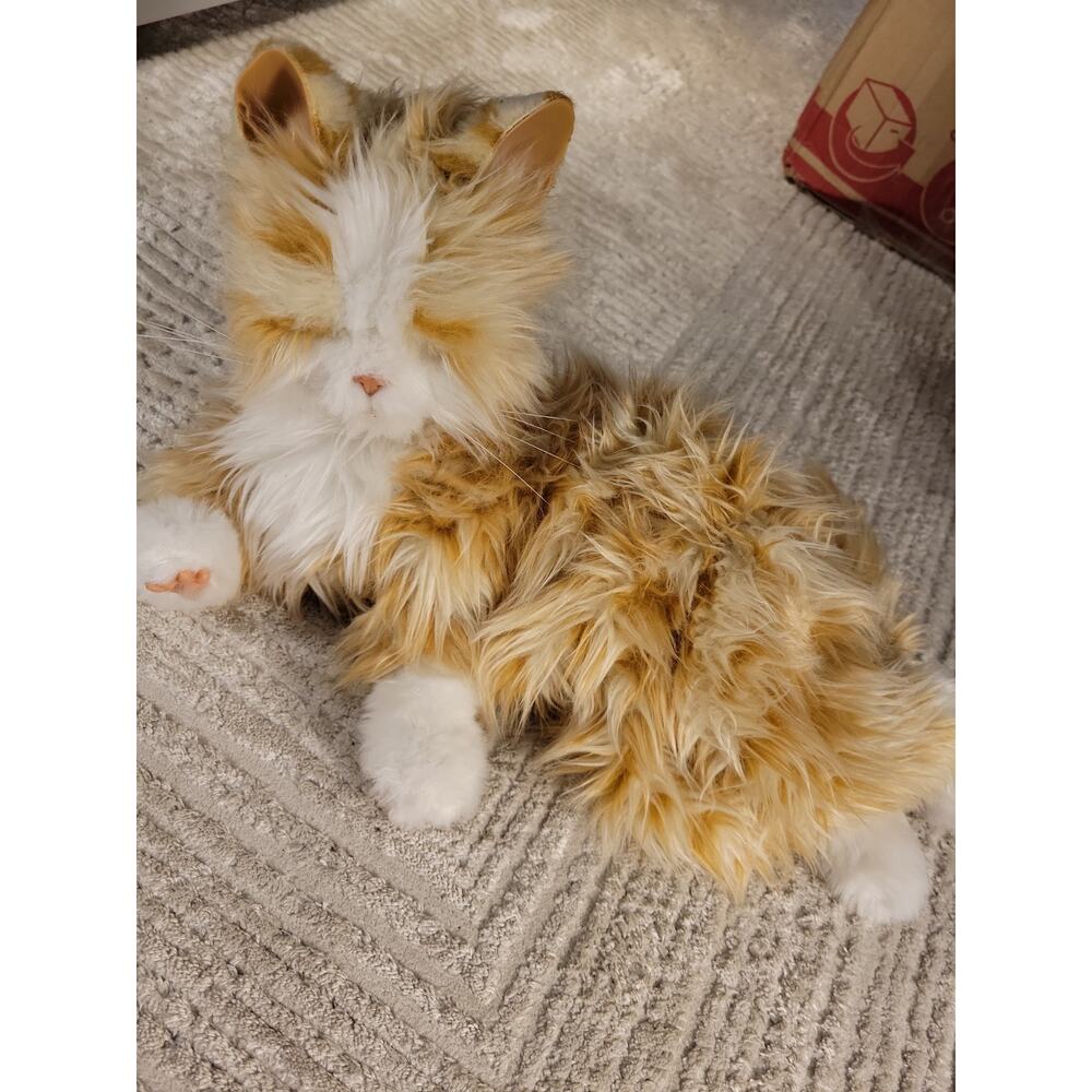 Orange Tabby Cat Interactive Pet Realistic Purrs Meows Ageless Inovation Moves - Picture 9 of 9